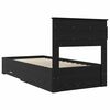 vidaXL Estructura de cama Roble Negro 90 x 200 cm Madera de ingenier&iacute;a
