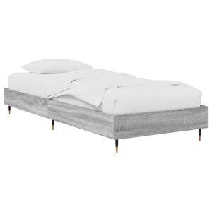 vidaXL Estructura de cama Sonoma gris 80 x 200 cm Madera de ingenier&iacute;a