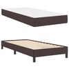 vidaXL Cama tipo Box Spring con colch&oacute;n Marr&oacute;n Oscuro 90 x 200 cm tela