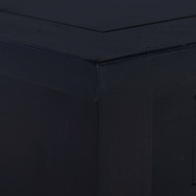 vidaXL Mesa de centro café negro claro madera de caoba 68x68x30 cm