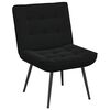 vidaXL Sill&oacute;n de relax terciopelo negro 64x74x84 cm