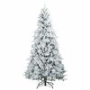 vidaXL Árbol de Navidad artificial plegable cubierto de nieve 240 cm
