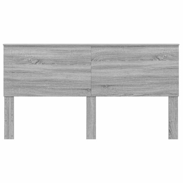 vidaXL Cabecero Gris Sonoma 200 cm Madera contrachapada