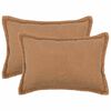 vidaXL Funda de almohada 2 pcs HOUTEN Beige 50 x 75 cm Boucl&eacute;