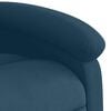 vidaXL Sill&oacute;n de masaje reclinable de terciopelo azul