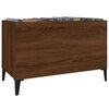 vidaXL Mueble discos madera contrachapada roble marr&oacute;n 74,5x38x48 cm