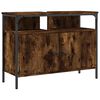 vidaXL Armario lavabo ba&ntilde;o madera ingenier&iacute;a roble ahumado 80x30x60 cm