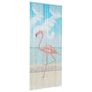 vidaXL Cortina de Puerta Insectos Multicolor 90 x 200 cm Bamb&uacute;