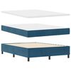 vidaXL Cama tipo Box Spring Azul Oscuro 140 x 190 cm Terciopelo
