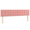 vidaXL Cama box spring con colch&oacute;n terciopelo rosa 200x200 cm