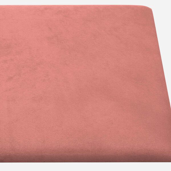 vidaXL Cabecero de Pared 12 pcs Rosa 30 x 15 cm Terciopelo