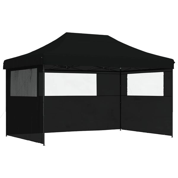 vidaXL Carpa de Fiesta Negro 292 x 440 x 315 cm Tela Oxford