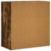 vidaXL Aparador de madera de ingenier&iacute;a roble ahumado 79x38x80 cm