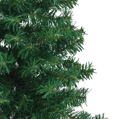 vidaXL Árbol de Navidad artificial para esquina verde 120 cm PVC