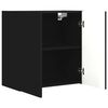 vidaXL Conjunto de mueble para TV de pared 6 pcs Negro