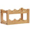 vidaXL Botellero para 6 botellas madera maciza de roble 37x21x21 cm