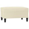 vidaXL Reposapi&eacute;s de cuero sint&eacute;tico crema 70x55x41 cm