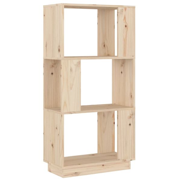 vidaXL Estantería/divisor de espacios madera maciza pino 51x25x101 cm