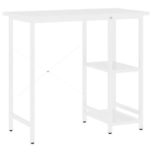 vidaXL Escritorio para ordenador de MDF y metal blanco 80x40x72 cm