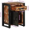 vidaXL Mesilla de noche multicolor 40x30x50 cm madera maciza reciclada
