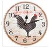 vidaXL Reloj de pared con dise&ntilde;o de gallo multicolor MDF 30 cm