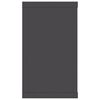 vidaXL Estantes cubo de pared 6 uds contrachapado gris 80x15x26,5 cm