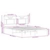 vidaXL Estructura de cama sin colch&oacute;n madera marr&oacute;n roble 150x200 cm