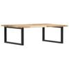 vidaXL Estante de lavabo de pared acero y madera maciza de acacia