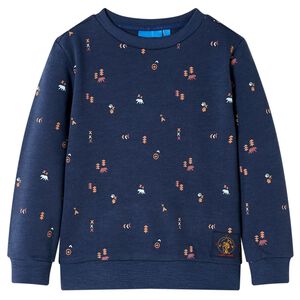 Sudadera infantil azul marino m&eacute;lange 92