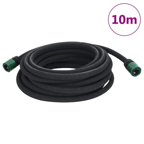 vidaXL Manguera porosa para jard&iacute;n caucho negro 16 mm 10 m