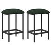 vidaXL Taburete de bar 2 uds. Verde oscuro 40 x 32 x 74 cm
