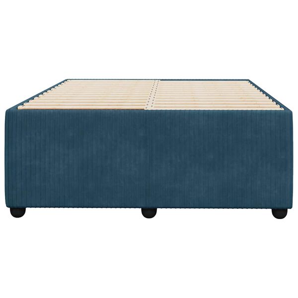 vidaXL Estructura de cama de terciopelo azul 120x200 cm