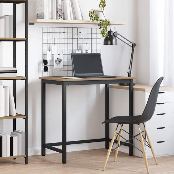 vidaXL Mesa Roble artesanal 100 x 50 x 76,5 cm