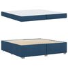 vidaXL Estructura de cama con colch&oacute;n Azul 200 x 200 cm tela