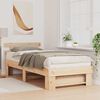 vidaXL Estructura de cama Marr&oacute;n 90 x 190 cm Madera de pino macizo