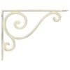 vidaXL Soportes para estanter&iacute;as de pared 12 uds. Blanco antiguo