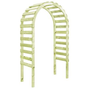vidaXL P&eacute;rgola de jard&iacute;n madera de pino impregnada 130x60x230 cm
