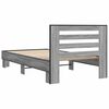 vidaXL Estructura cama madera ingenier&iacute;a metal gris Sonoma 90x200 cm