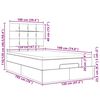 vidaXL Estructura de cama otomana colch&oacute;n tela marr&oacute;n oscuro 120x190cm