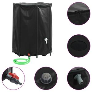 vidaXL Dep&oacute;sito de agua plegable con grifo PVC 750 l