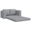 vidaXL Sof&aacute; cama 60cm Gris Claro tela