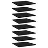 vidaXL Estante estanter&iacute;a 8 uds madera contrachapada negro 40x40x1,5cm