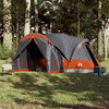 vidaXL Tienda familiar tipi para 8 personas impermeable gris naranja