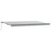 vidaXL Toldo retr&aacute;ctil manual antracita y blanco 600x300cm