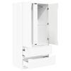 vidaXL Gabinete de Ba&ntilde;o con caj&oacute;n Manual brillante 79,5 x 49 x 156 cm