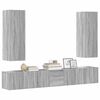 vidaXL Set de muebles para TV 5 pzas madera contrachapada gris Sonoma