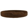 vidaXL Cama para perros de felpa marr&oacute;n 110x90x23 cm