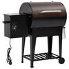 vidaXL Barbacoa de pellets con estante inferior hierro negro 94 cm