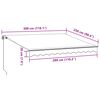 vidaXL Toldo retráctil manual burdeos 300x250 cm