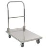 vidaXL Carro portaequipajes acero inoxidable plateado 82x53x86 cm